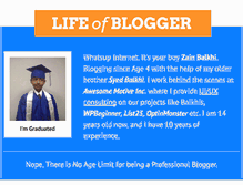 Tablet Screenshot of lifeofblogger.com